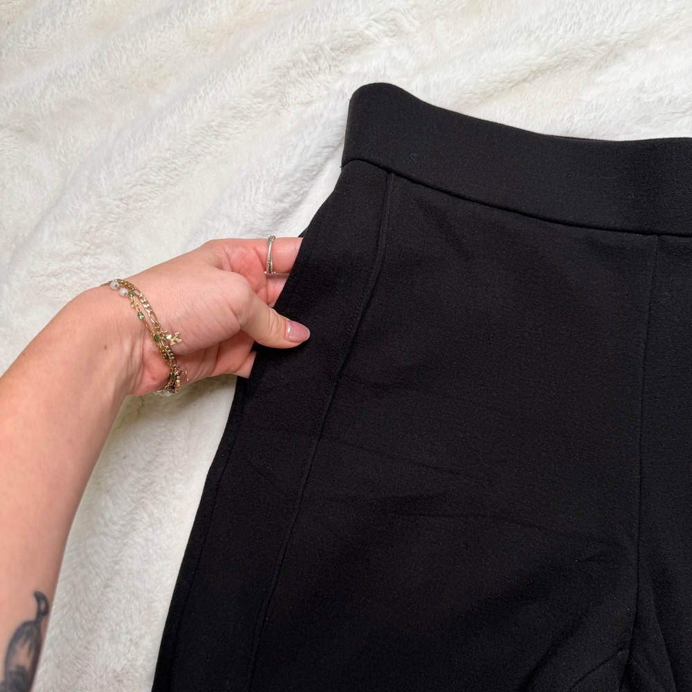 OGL FuzzLuxe High Rise Straight Leg Pull-On Pants Black Size S - Picture 6 of 7